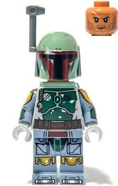 Boba Fett - Helmet, Jet Pack, Printed Arms and Legs, Rangefinder LEGO sw1274