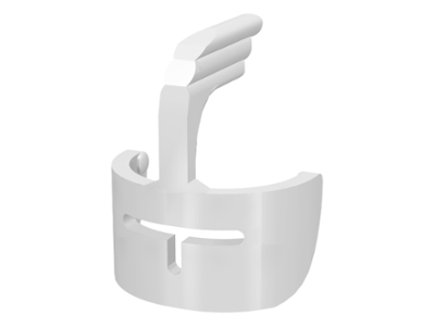 x105 | Minifigure, Visor Castle with Grille and Feather | LEGOPART