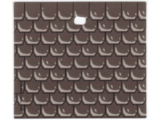 x214px1 | Paper Plastic Laminated for Set 4709, 9 x 10 with Roof Shingle Pattern and Hole | LEGOPART