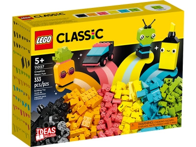 Creative play with neon lego 11027