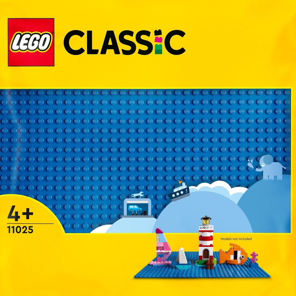 Blauwe bouwplaat Lego 11025