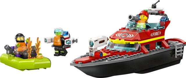 Fire Rescue Boat Lego 60373