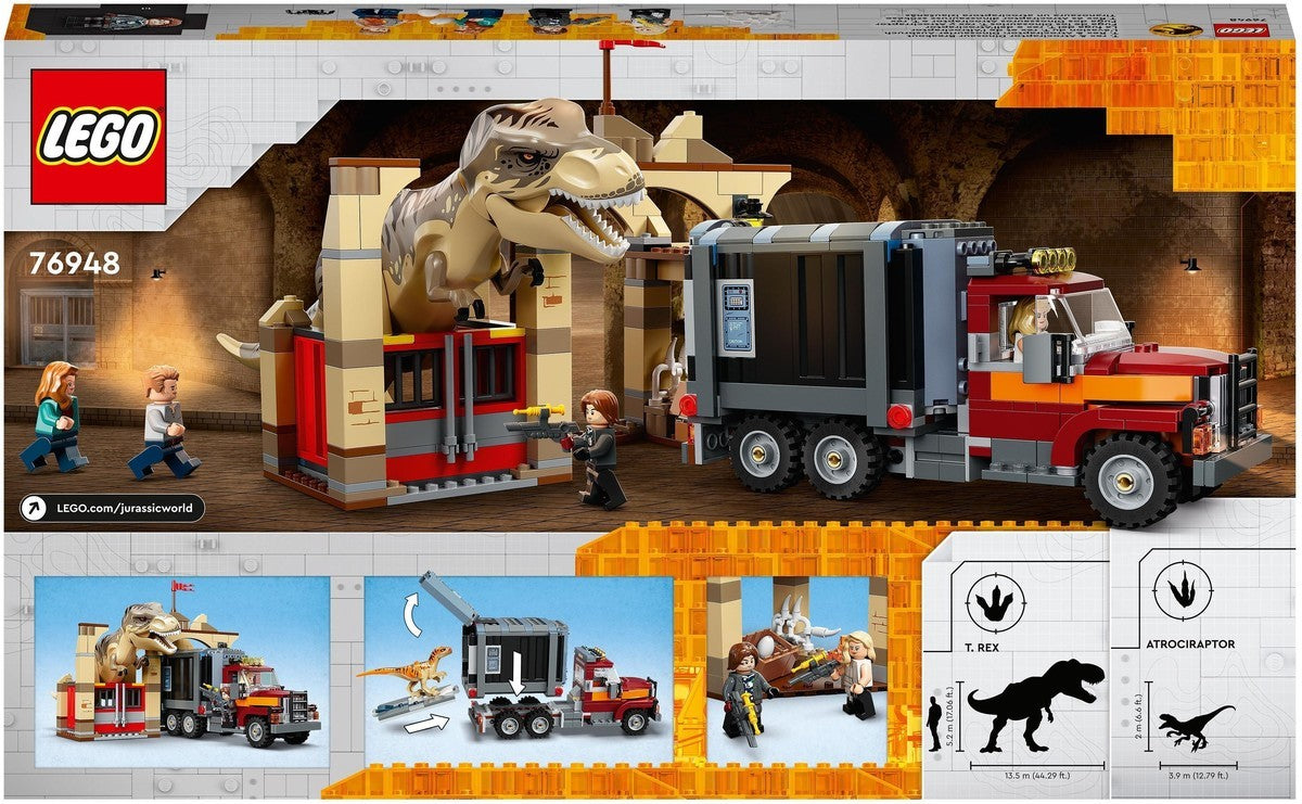 T-Rex and Atrociraptor Dinosaur Escape Lego 76948